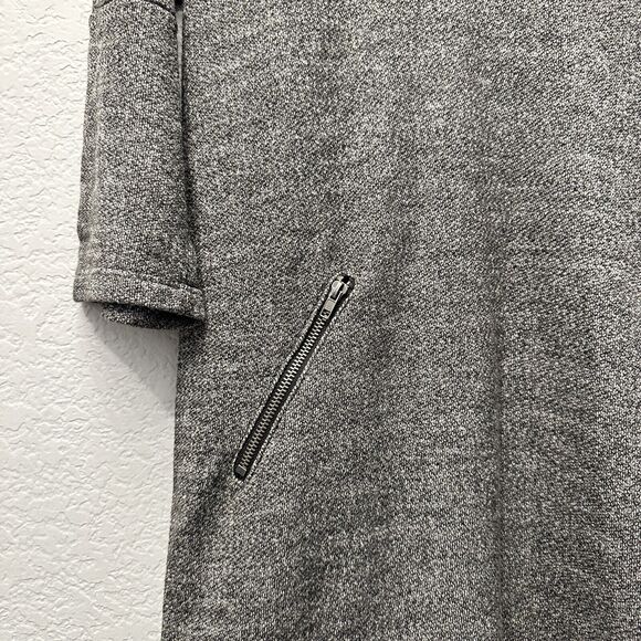 Anthropologie Dolan Fiona Dark Grey Black‎ Lace Hem Tunic Dress Medium - Picture 7 of 11